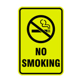 Portrait Round No Smoking Sign