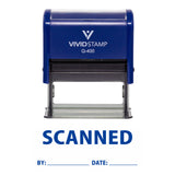 Scanned By Date Self Inking Rubber Stamp