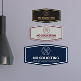 Fancy No Soliciting We Do Not Want Anything From You Wall or Door Sign