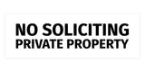 Signs ByLITA Basic No Soliciting Private Property Sign
