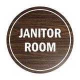 Signs ByLITA Circle Janitor Room Sign