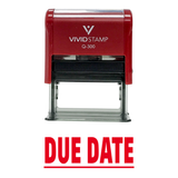 DUE DATE Self Inking Rubber Stamp