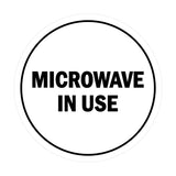 Signs ByLITA Circle Microwave In Use Sign