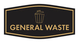 Fancy General Waste Wall or Door Sign