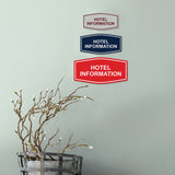 Signs ByLITA Fancy Hotel Information Sign