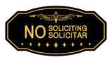 Signs ByLITA Victorian No Soliciting No Solicitar Sign