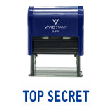 Blue TOP SECRET Self Inking Rubber Stamp