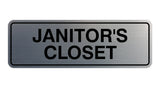 Standard Janitor's Closet Sign