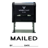 Black Mailed With By Date Line Self Inking Rubber Stamp