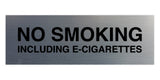 Signs ByLITA Basic No Smoking Including E-Cigarettes Sign