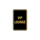 Portrait Round Vip Lounge Sign