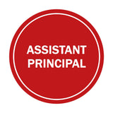 Signs ByLITA Circle Assistant Principal Sign