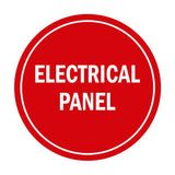 Signs ByLITA Circle Electrical Panel Sign