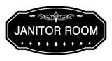 Victorian Janitor Room Sign