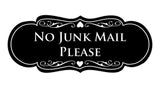 Signs ByLITA Designer No Junk Mail Please Sign