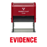 EVIDENCE Self Inking Rubber Stamp