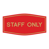 Fancy Staff Only Sign
