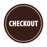 Signs ByLITA Circle Checkout Sign
