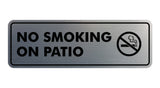 Standard No Smoking On Patio Sign