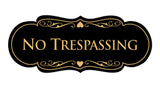 Signs ByLITA Designer No trespassing Sign