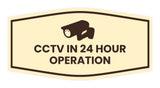 Fancy CCTV in 24 Hour Operation Wall or Door Sign