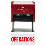 Operations Self-Inking Office Rubber Stamp
