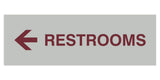 Signs ByLITA Basic Restrooms Left Arrow Directional Sign