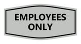 Fancy Employees Only Sign