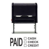Paid Cash Check Credit Self Inking Rubber Stamp