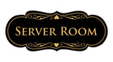 Signs ByLITA Designer Server Room Sign