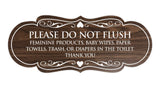Signs ByLITA Designer Please Do Not Flush Etiqutte Sign