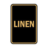 Portrait Round Linen Sign