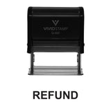 Black REFUND Self Inking Rubber Stamp