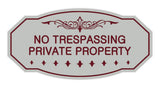 Victorian No Trespassing Private Property Sign