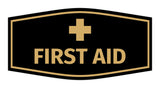 Signs ByLITA Fancy First Aid Sign with Adhesive Tape, Mounts On Any Surface, Weather Resistant, Indoor/Outdoor Use