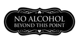 Signs ByLITA Designer No Alcohol Beyond this point Sign