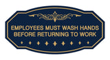 Victorian Employees Must Wash Hands Before Returning To Work Sign