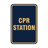 Portrait Round Cpr Station Sign