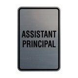 Portrait Round Assistant Principal Sign
