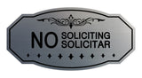 Signs ByLITA Victorian No Soliciting No Solicitar Sign