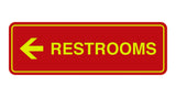 Signs ByLITA Standard RESTROOM (LEFT ARROW) Sign