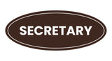 Signs ByLITA Oval Secretary Sign