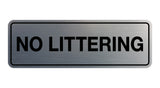Signs ByLITA Standard No Littering Sign
