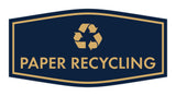 Fancy Paper Recycling Wall or Door Sign