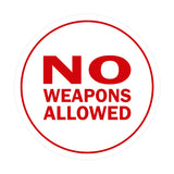 Signs ByLITA Circle No Weapons Allowed Sign