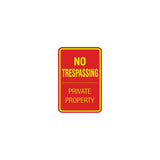 Signs ByLITA Portrait Round no trespassing private property Sign