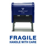 Fragile Handle With Care Self Inking Rubber Stamp