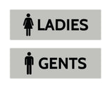 Signs ByLITA Basic Ladies and Gents Sign Set