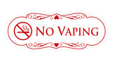 Signs ByLITA Designer No Vaping Sign