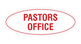 Signs ByLITA Oval Pastors Office Sign